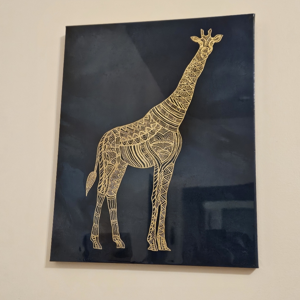 Gold Foil Animal Art